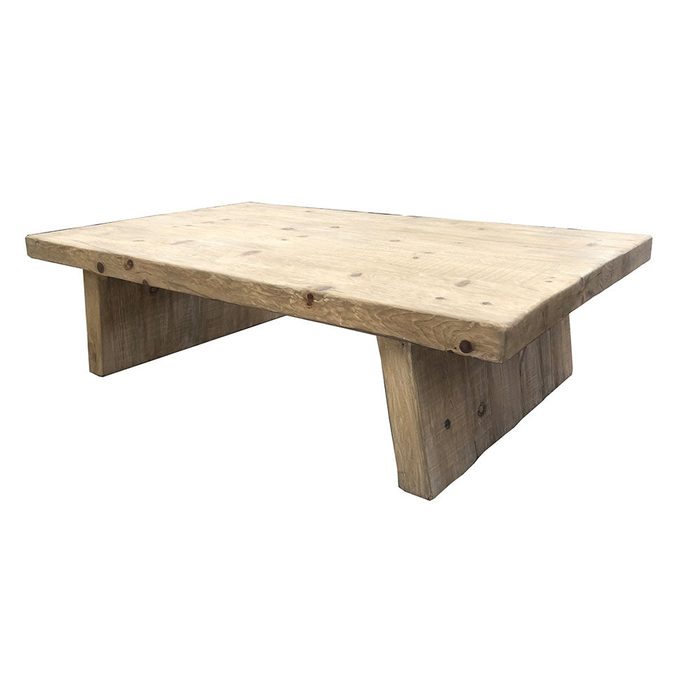 Reclaimed Pine Rustic Coffee Table - Size Choice