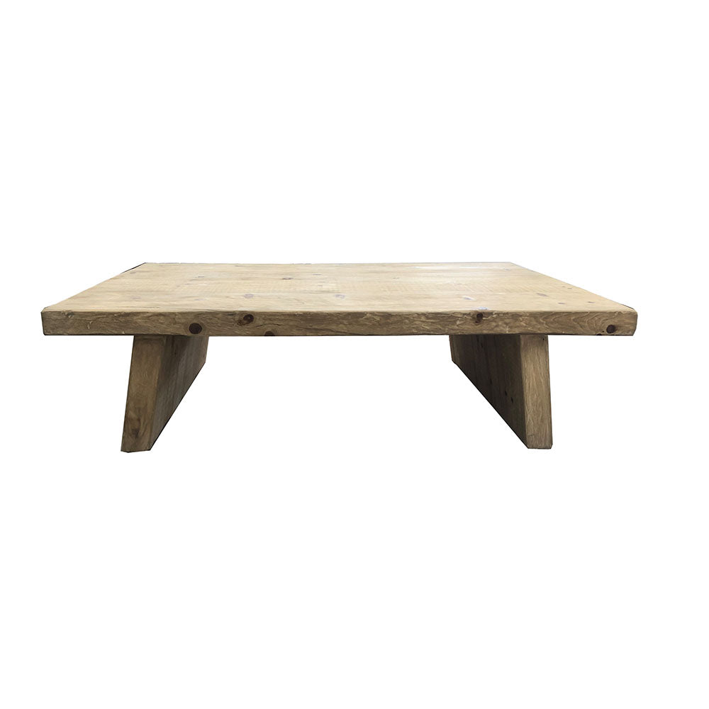 Reclaimed Pine Rustic Coffee Table - Size Choice