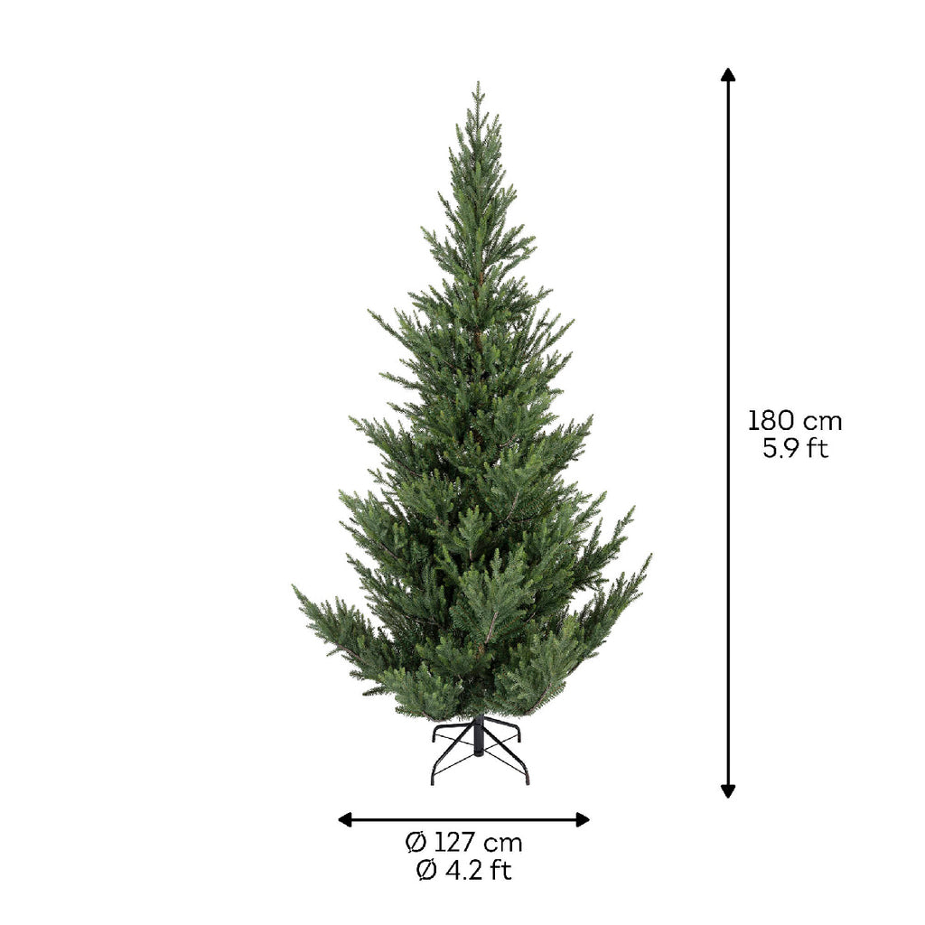 Norway Spruce with Metal Stand 180cm