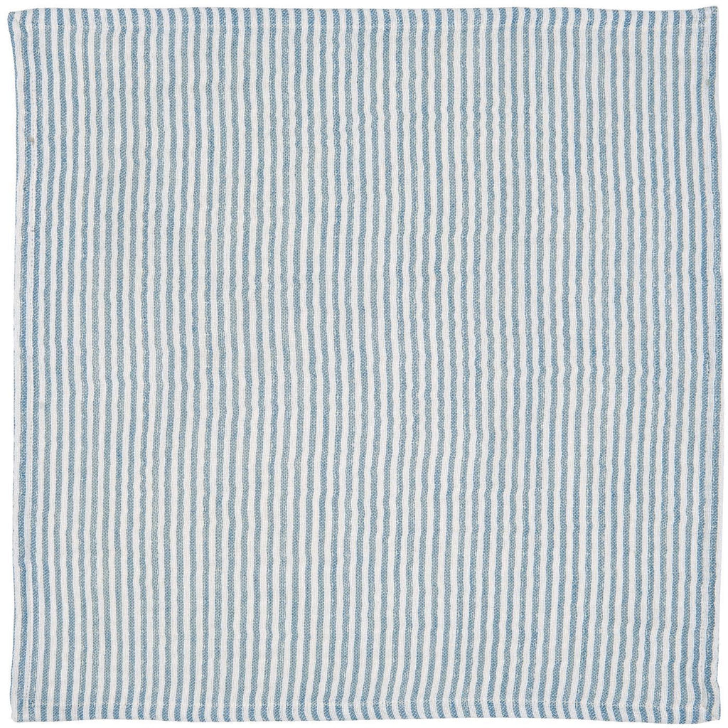 Light Blue Stripe Double Woven Napkins