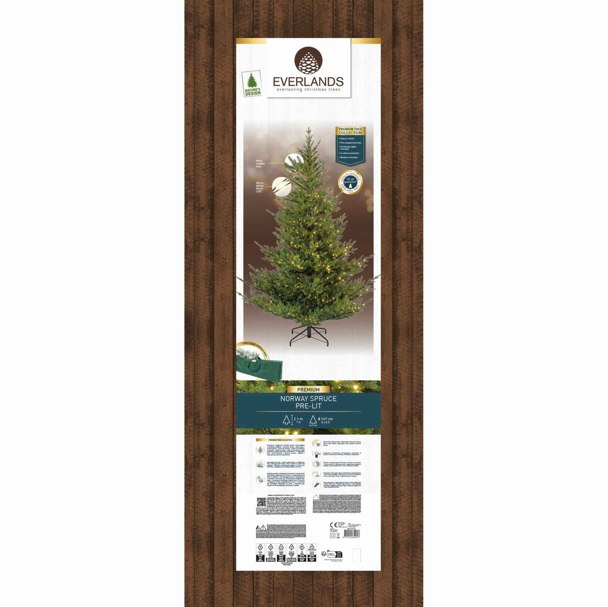 Norway Spruce Micro LED 210cm B | Annie Mo's