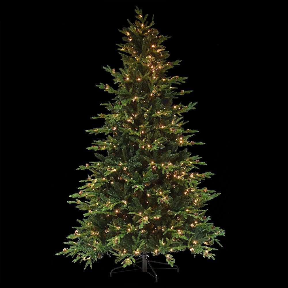 7.5ft. 560 LED Lit Tree with Pinecones 229cm | Annie Mo's-B