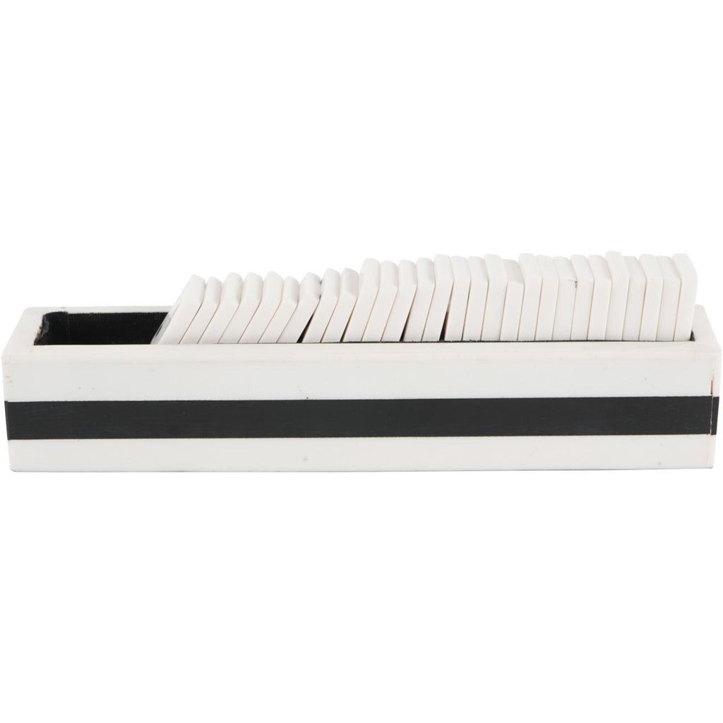 White and Black Domino Set 20cm