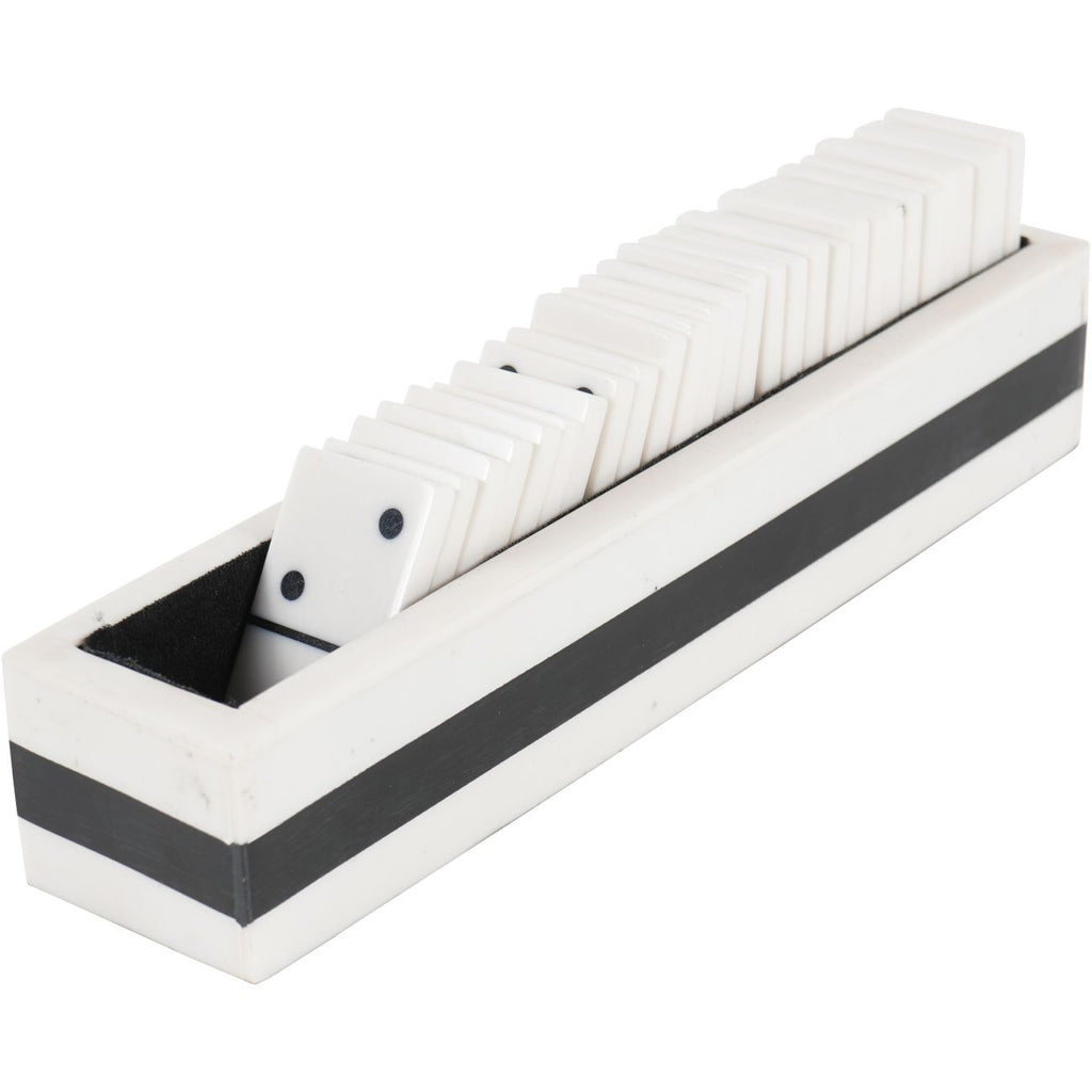 White and Black Domino Set 20cm