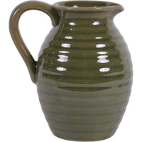 Green Harrison Stoneware Handle Jug 16cm | Annie Mo's