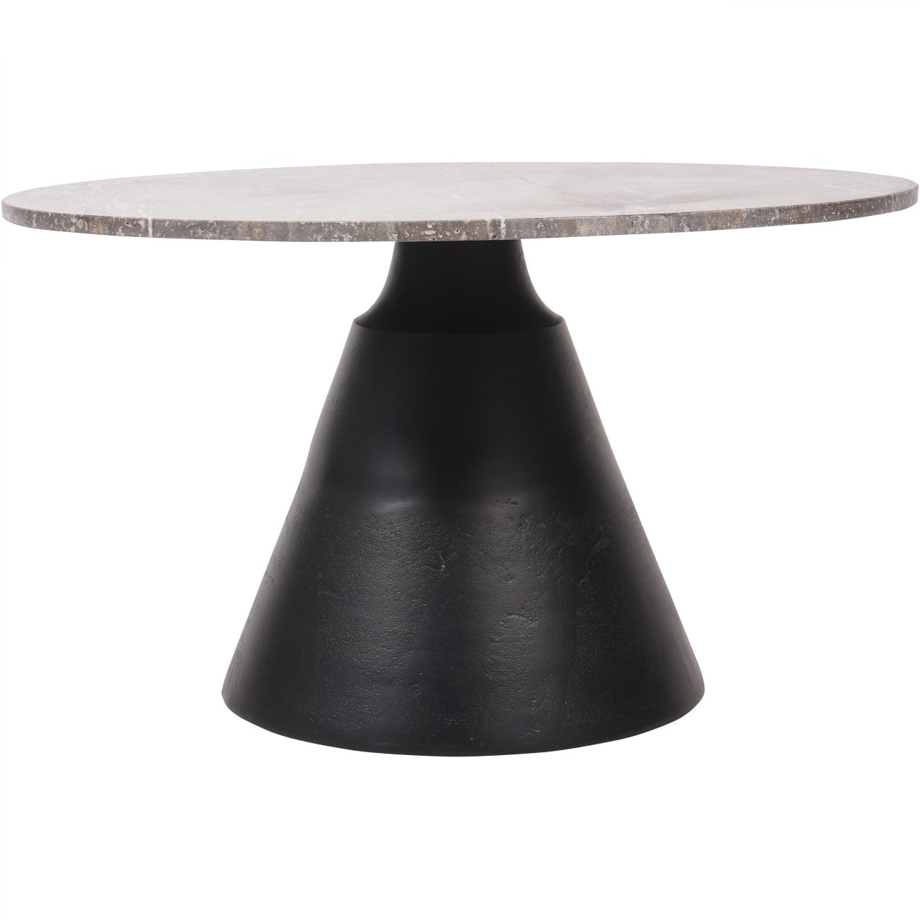 Charcoal Black and Dark Travertine Coffee Table - Size Choice Large & Small A | Annie Mo's