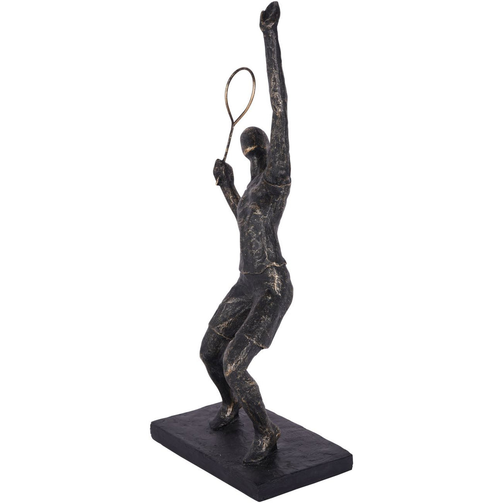 Tennis Player Sculpture 38cm