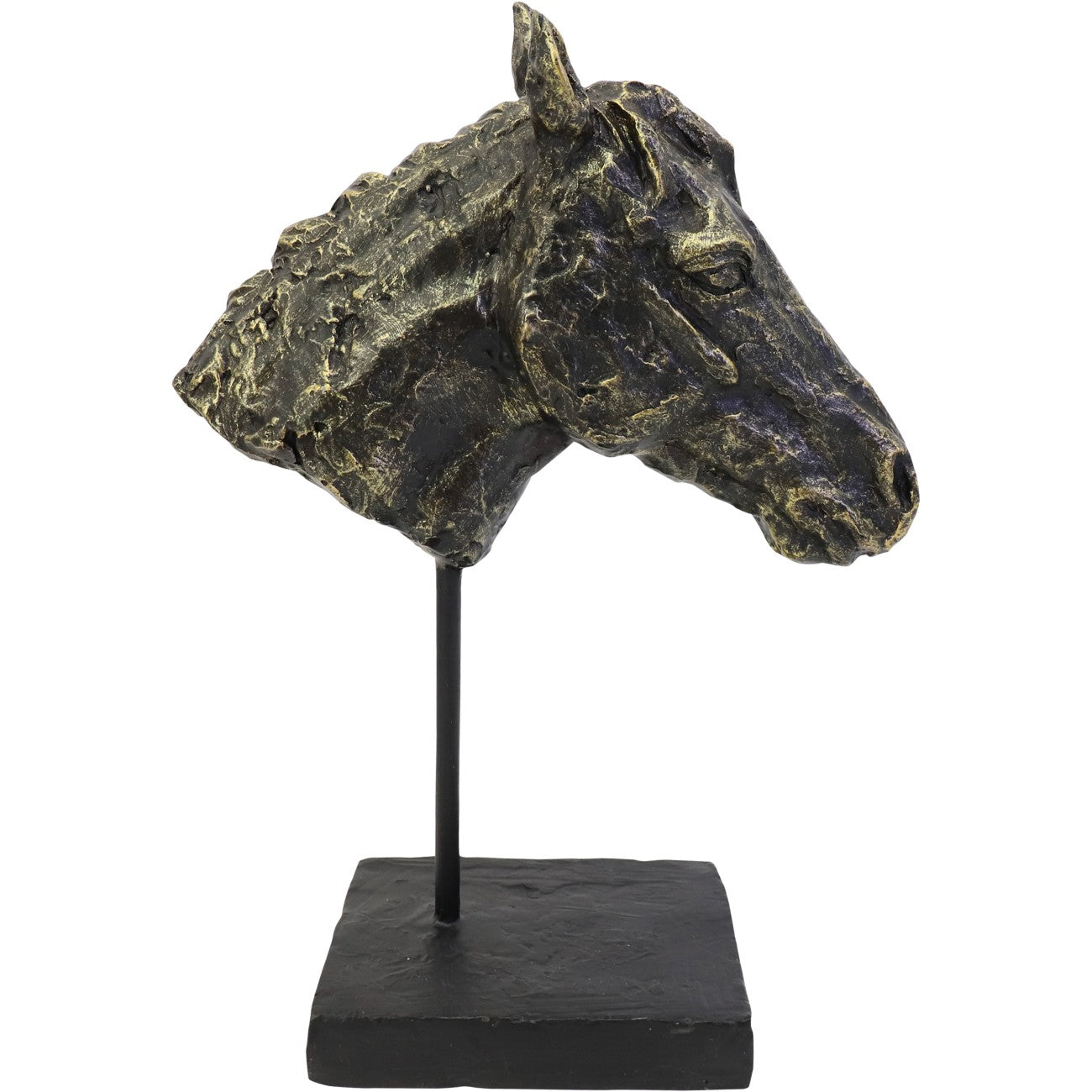 Antique Bronze Effect Bay Horse Head Sculpture 31cm A | Annie Mo's