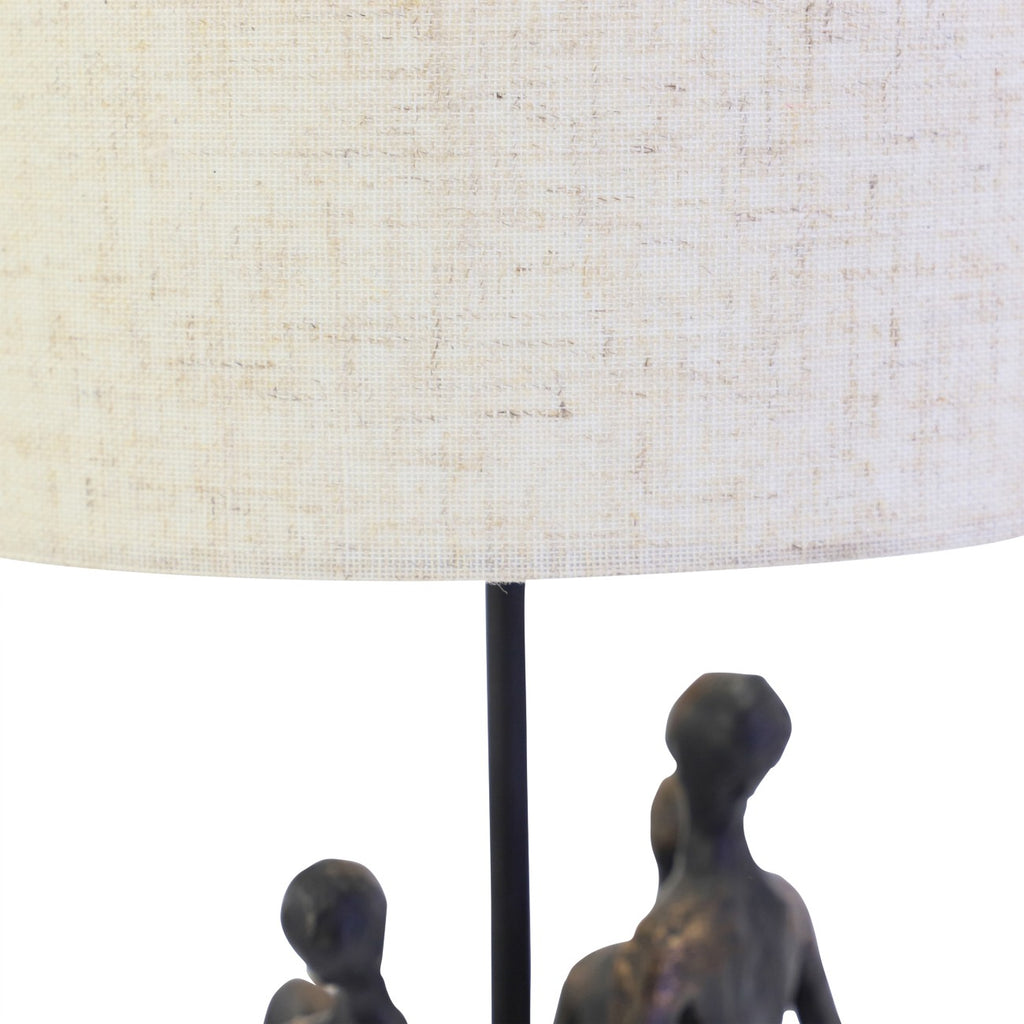 Family Sculpture Lamp with Shade 53m
