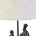 Family Sculpture Lamp with Shade 53m