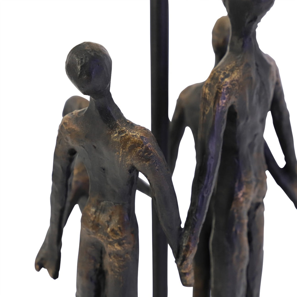 Family Sculpture Lamp with Shade 53m