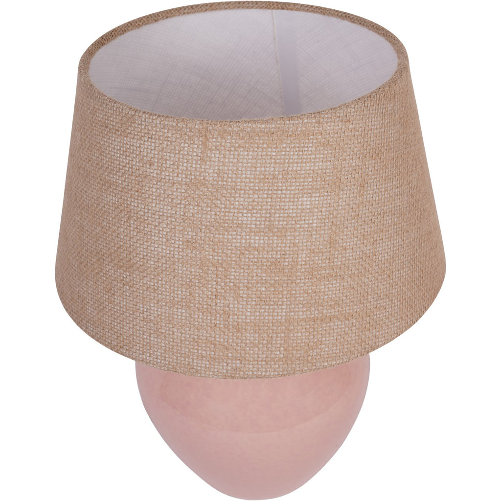 Aubrey Dusky Pink Ceramic Table Lamp 38cm