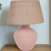 Aubrey Dusky Pink Ceramic Table Lamp 38cm | Annie Mo's