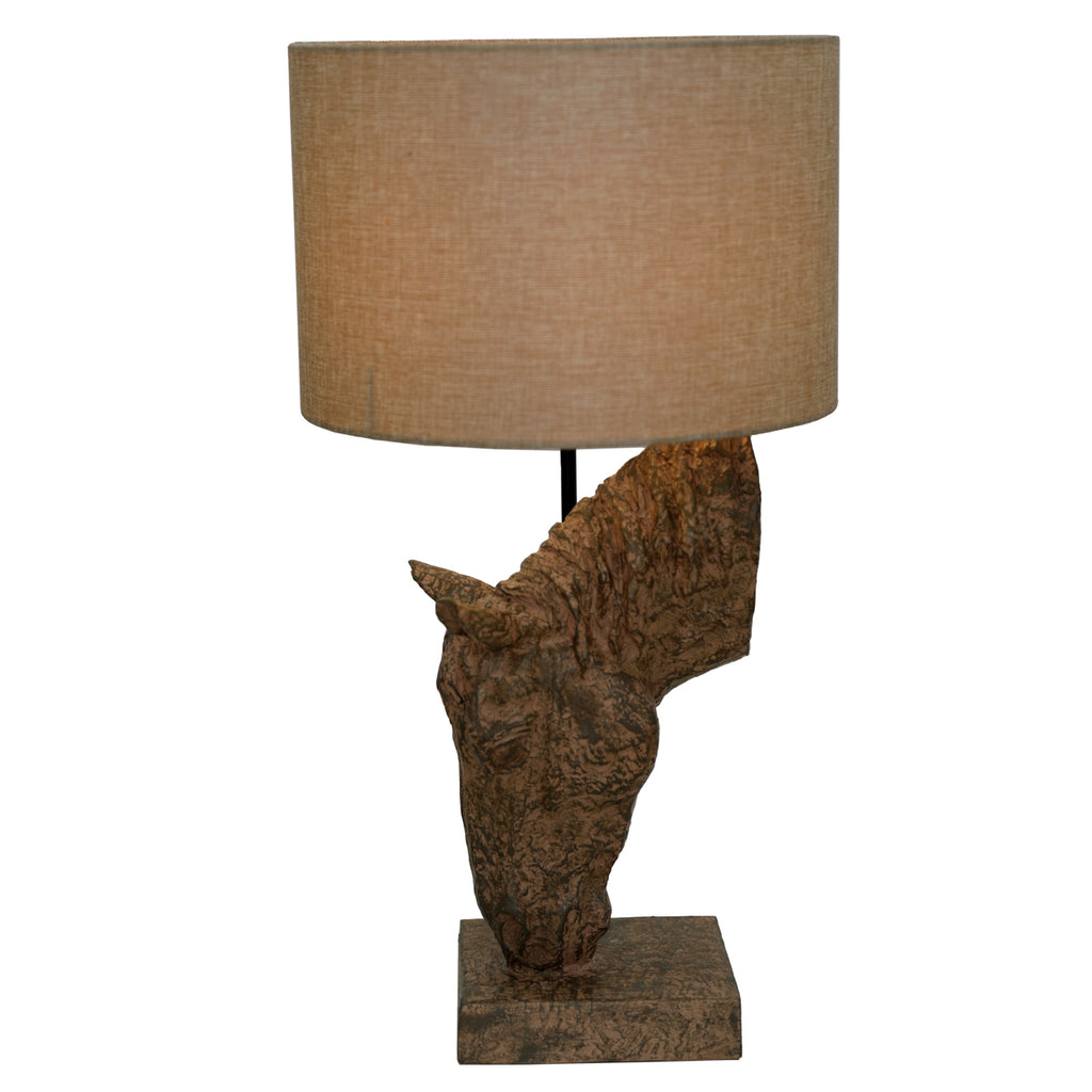 Delia Horse Lamp with Shade 56cm