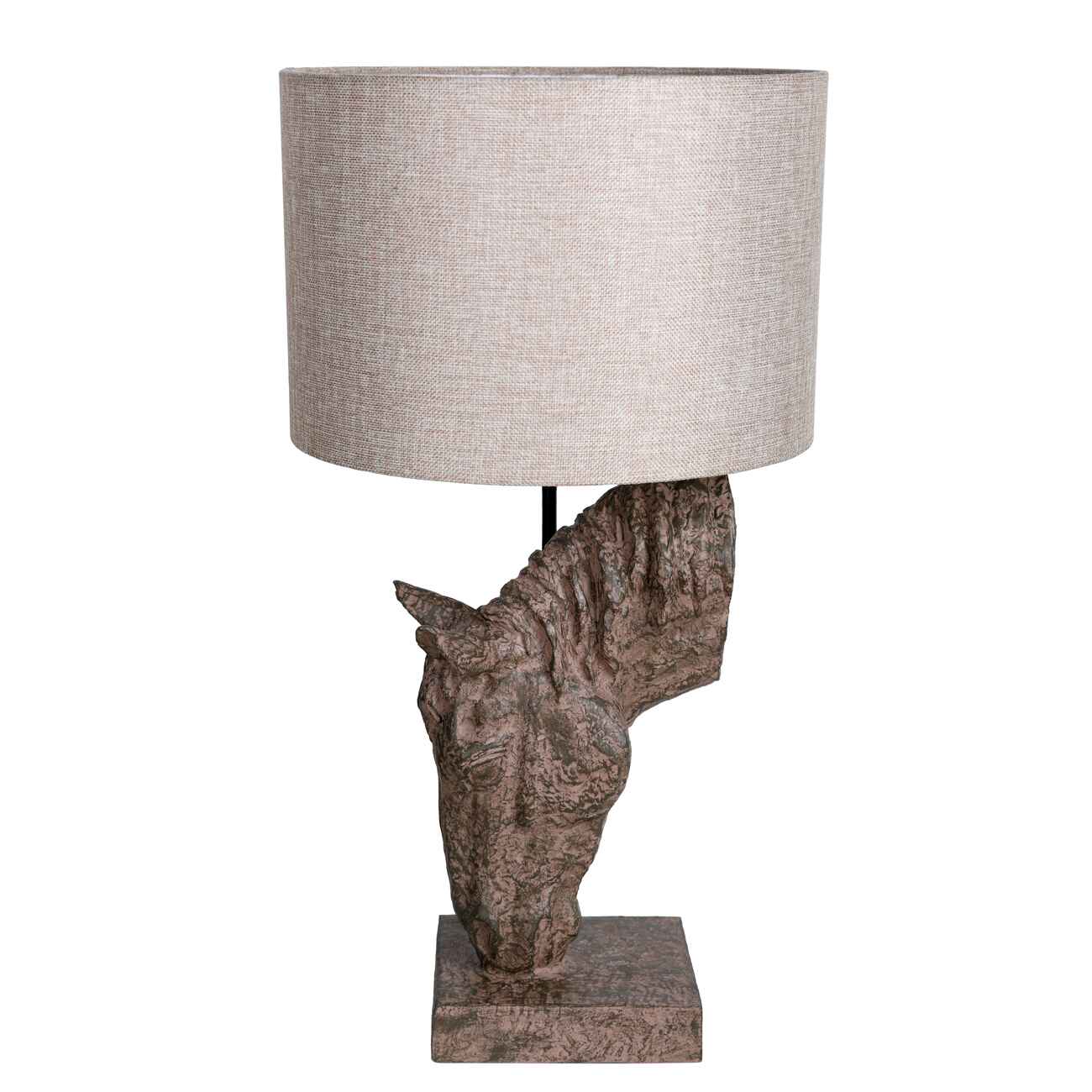 Delia Horse Lamp with Shade-G