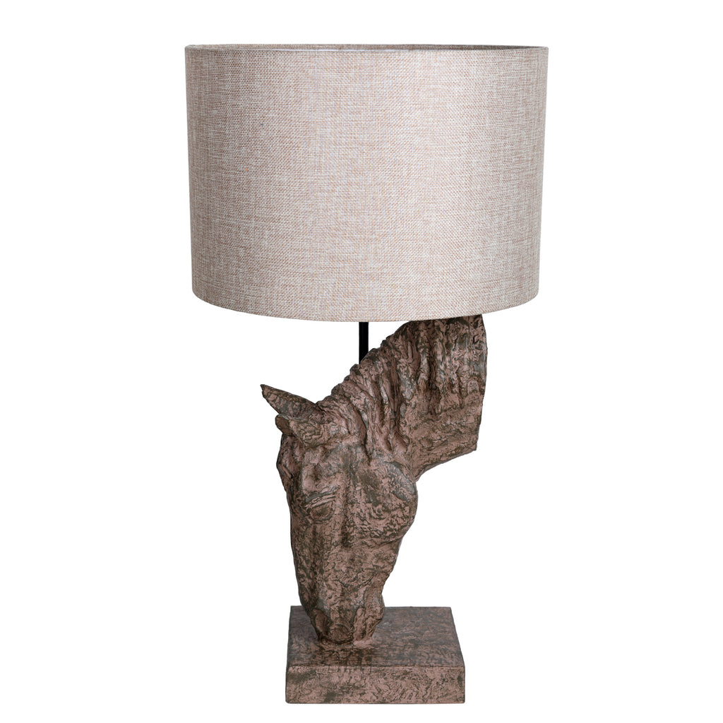 Delia Horse Lamp with Shade 56cm
