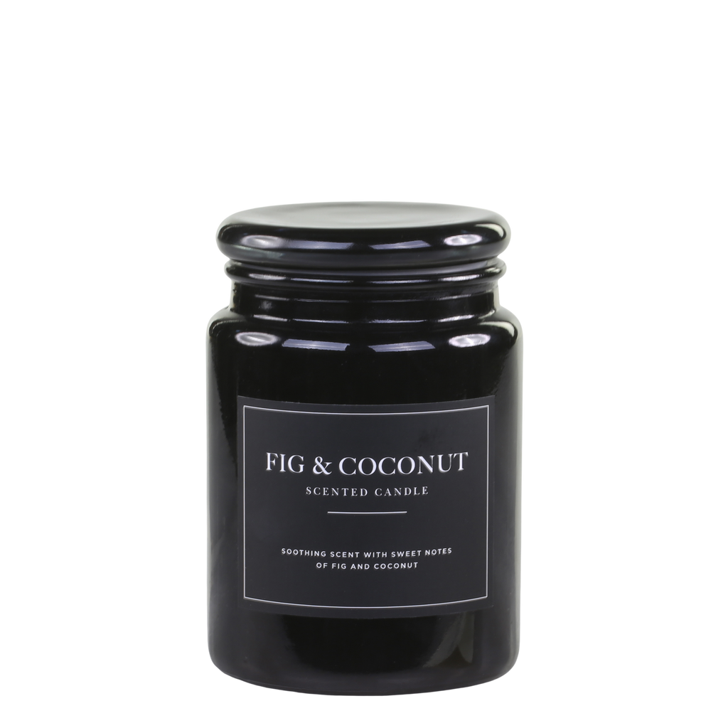 Fig and Coconut Scented Candle with 95 Hours Burning Time