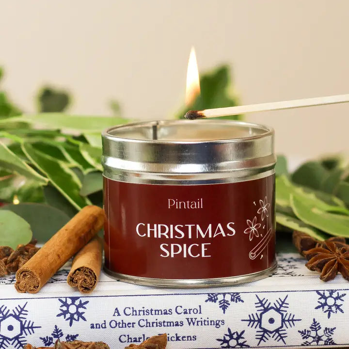 Christmas Spice Classic Tin Candle 35hr Burn Time | Annie Mo's
