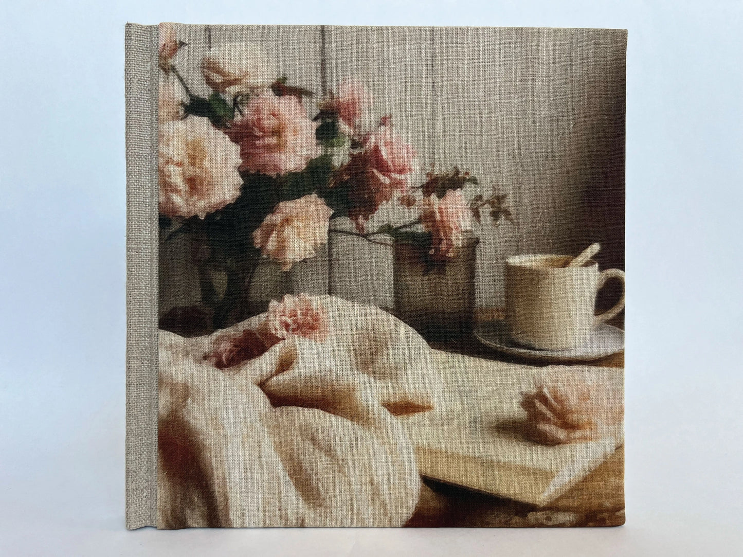 "Peaceful Afternoon" Handmade Linen Hardcover Notebook | Diary