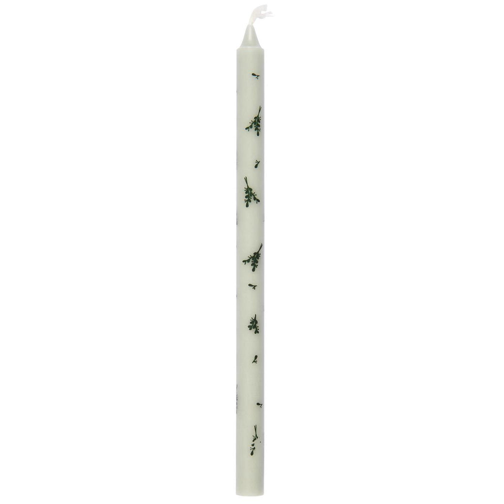 Mistletoes Taper Candle 20cm | Annie Mo's