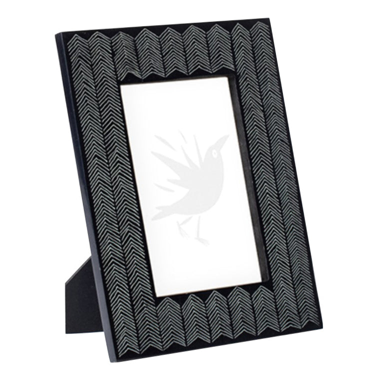 Kota Etched Bone Photo Frame 4″x6″ | Annie Mo's