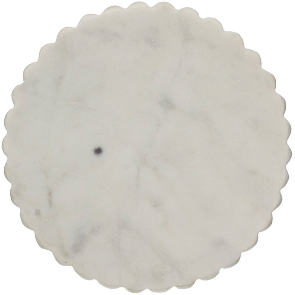 Amara White Marble Soap Dish 12cm