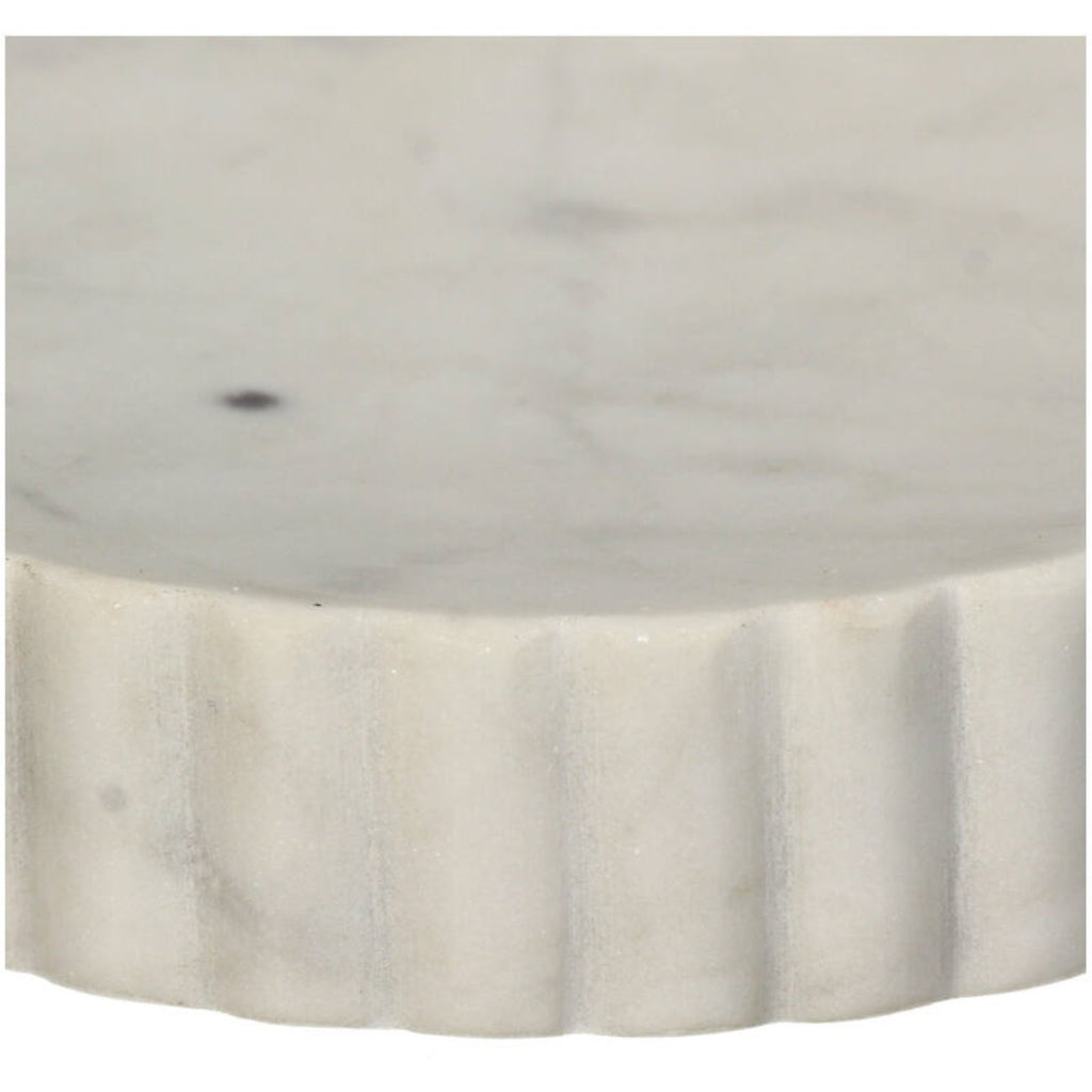 Amara White Marble Soap Dish 12cm