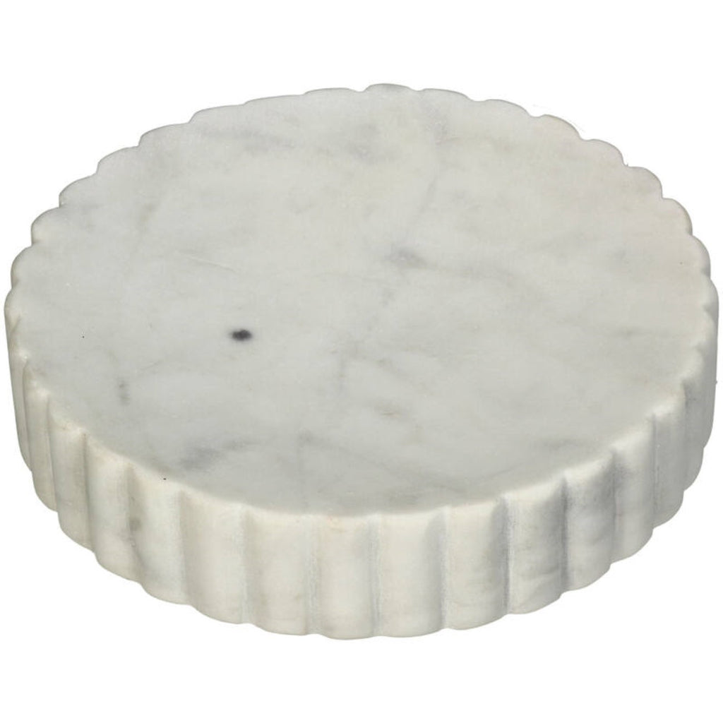 Amara White Marble Soap Dish 12cm | Annie Mo's