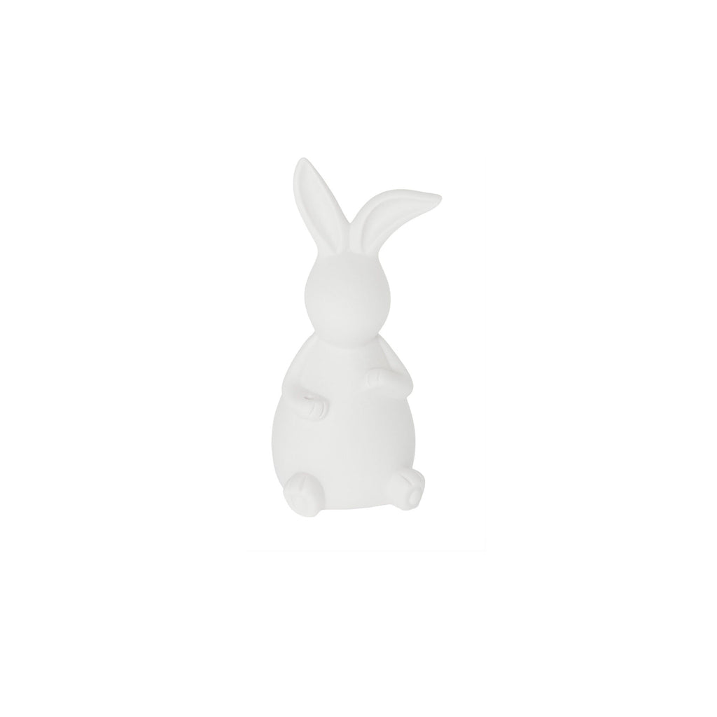 Emilia White Matt Ceramic Easter Bunny 14cm