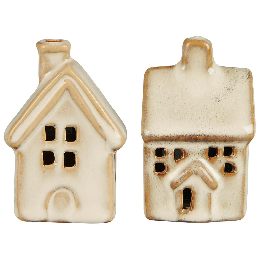 Assorted Set of Two Ceramic Mini Houses 6cm | Annie Mo's
