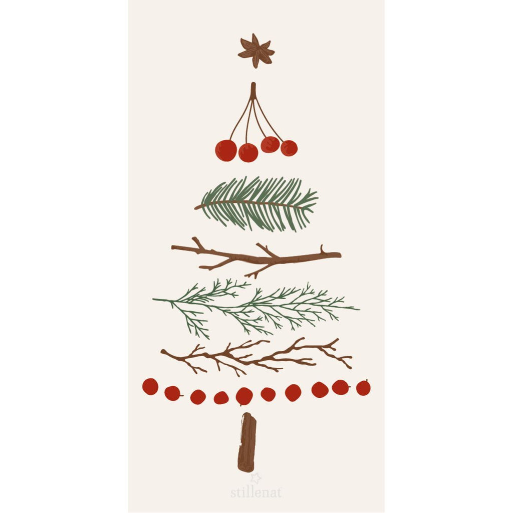 16 Paper Napkins - Natures Christmas Tree 40cm | Annie Mo's