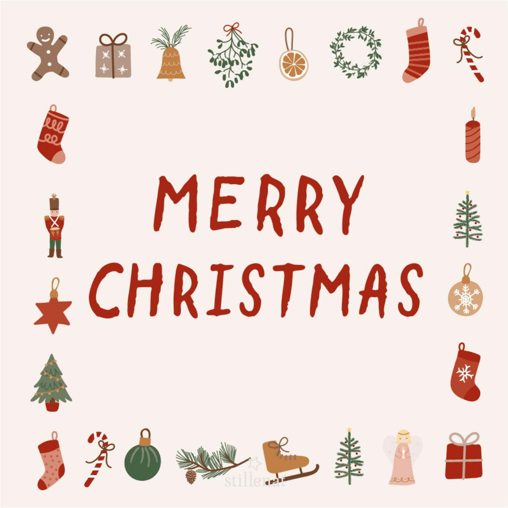 20 Paper Napkins - Merry Christmas and Motifs 33cm | Annie Mo's