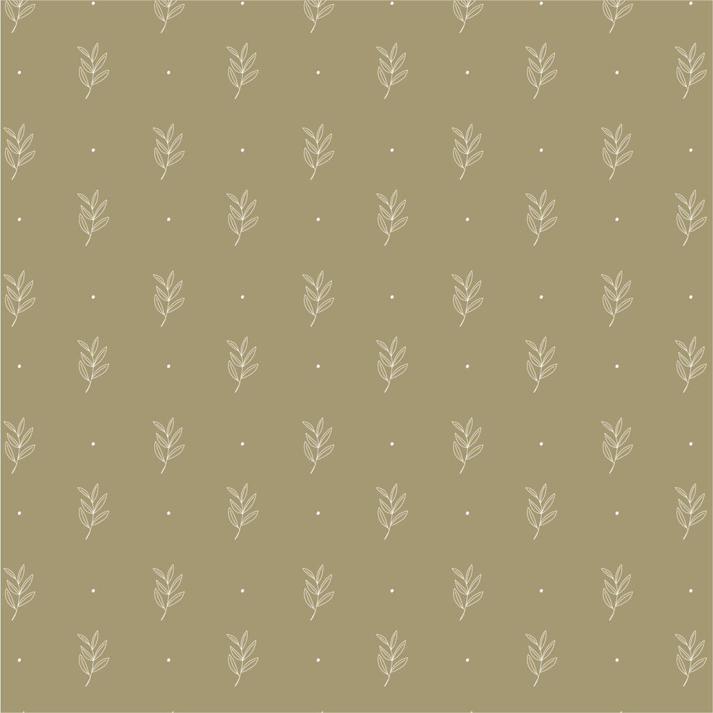 Green Leaf Patterned Paper Napkins - 50 Pieces per Pack