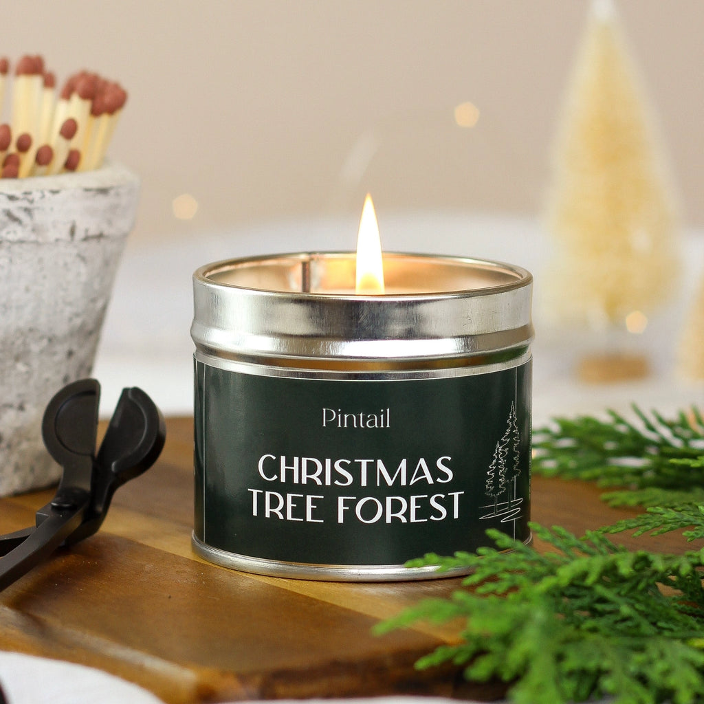 Christmas Tree Forest Classic Tin Candle 35hr Burn Time