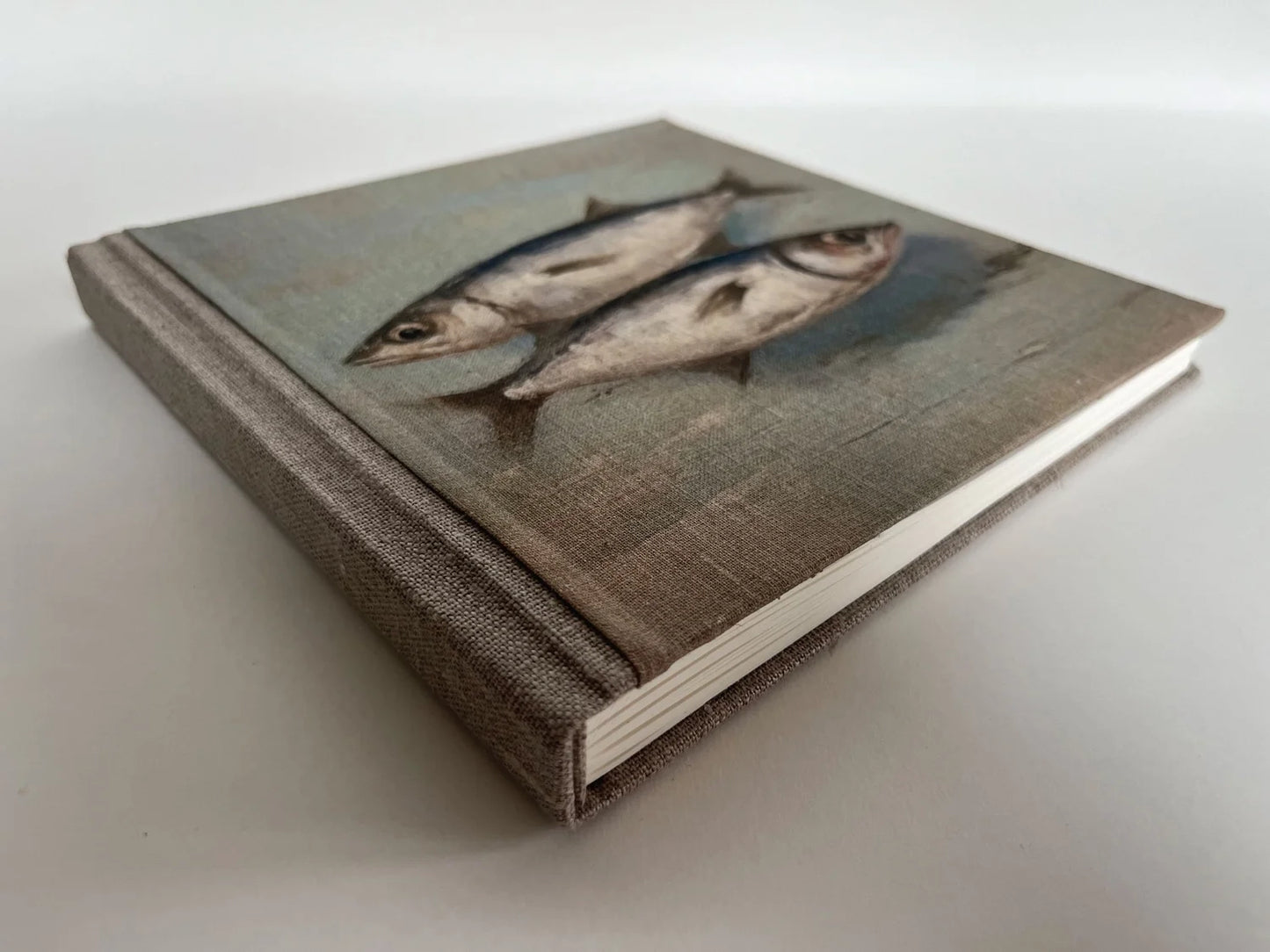 "Two Fish" Handmade Linen Hardcover Notebook | Journal