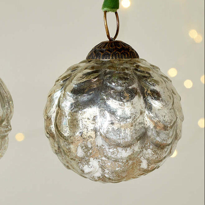 Adoya Baubles - Aged Nickel (Set of Four) 8cm | Annie Mo's D