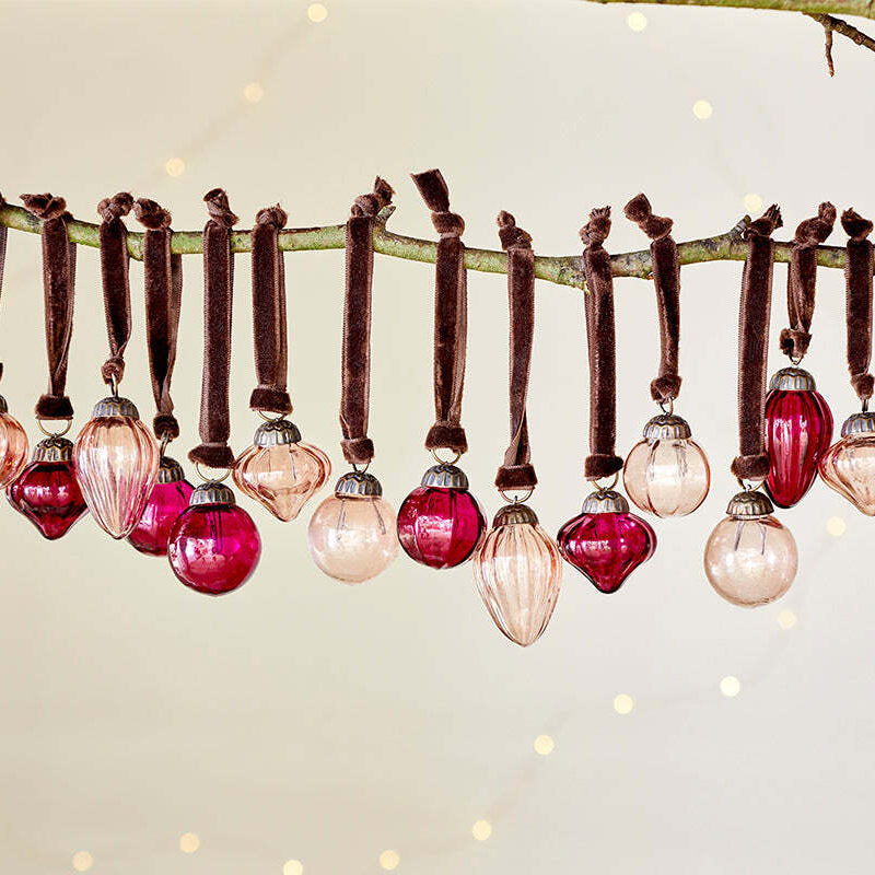 Adisa Bauble Jar - Ruby and Copper (Set of 16) | Annie Mo's