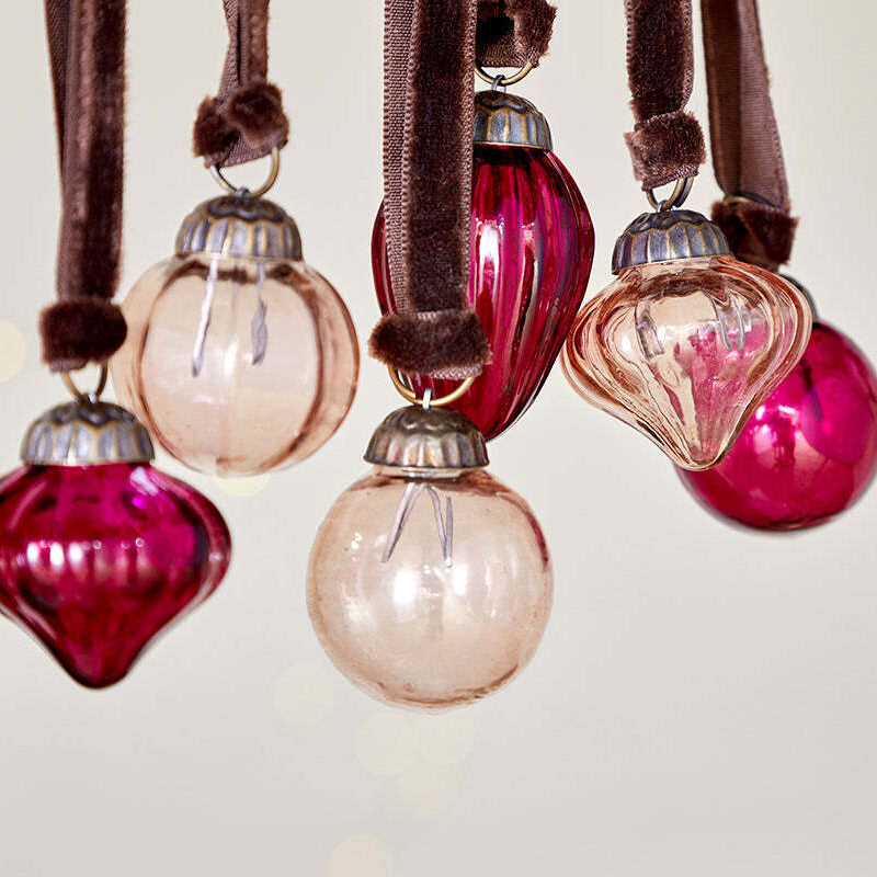 Adisa Bauble Jar - Ruby and Copper (Set of 16) | Annie Mo's F