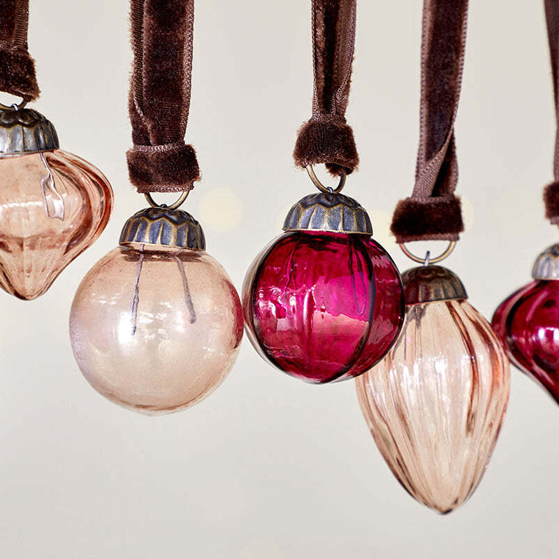 Adisa Bauble Jar - Ruby and Copper (Set of 16) | Annie Mo's E