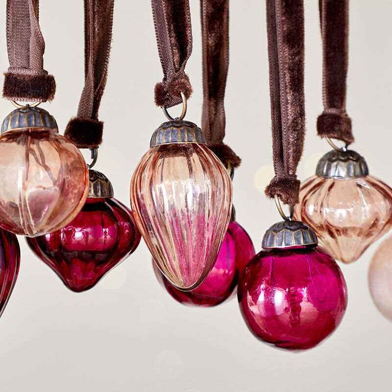 Adisa Bauble Jar - Ruby and Copper (Set of 16) | Annie Mo's D