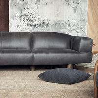 Asymmetry Three Seat Sofa in Leather CLEARANCE | Annie Mo's