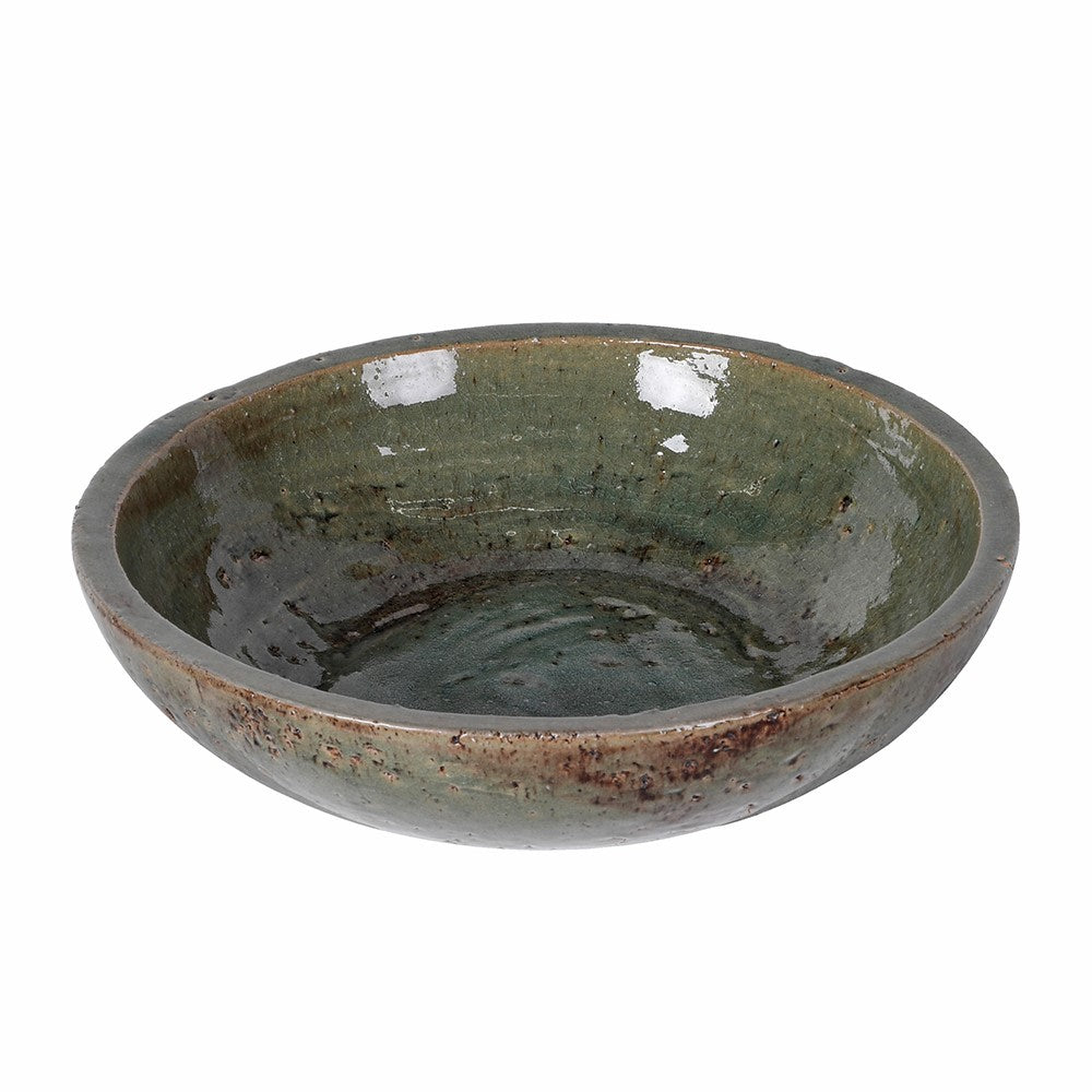 Moss Glazed Bowl 37cm