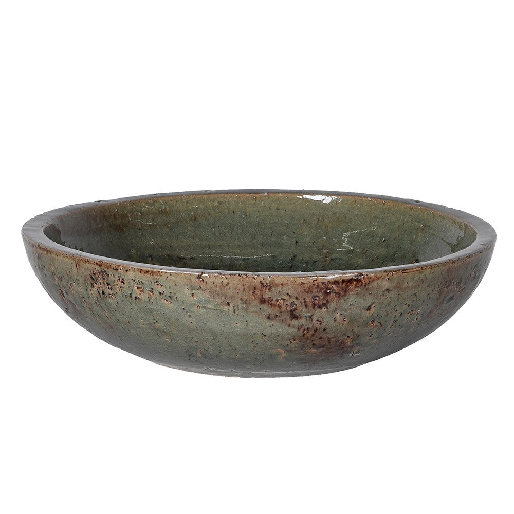 Moss Glazed Bowl 37cm