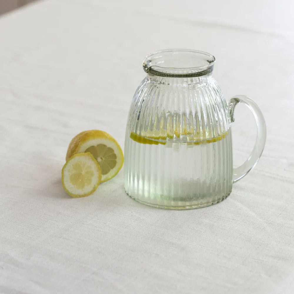 Ribbed Glass Jug 15cm