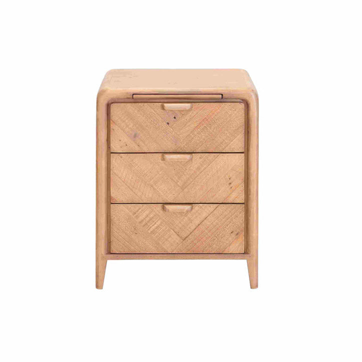 Atauro Three Drawer Bedside - Size Choice c