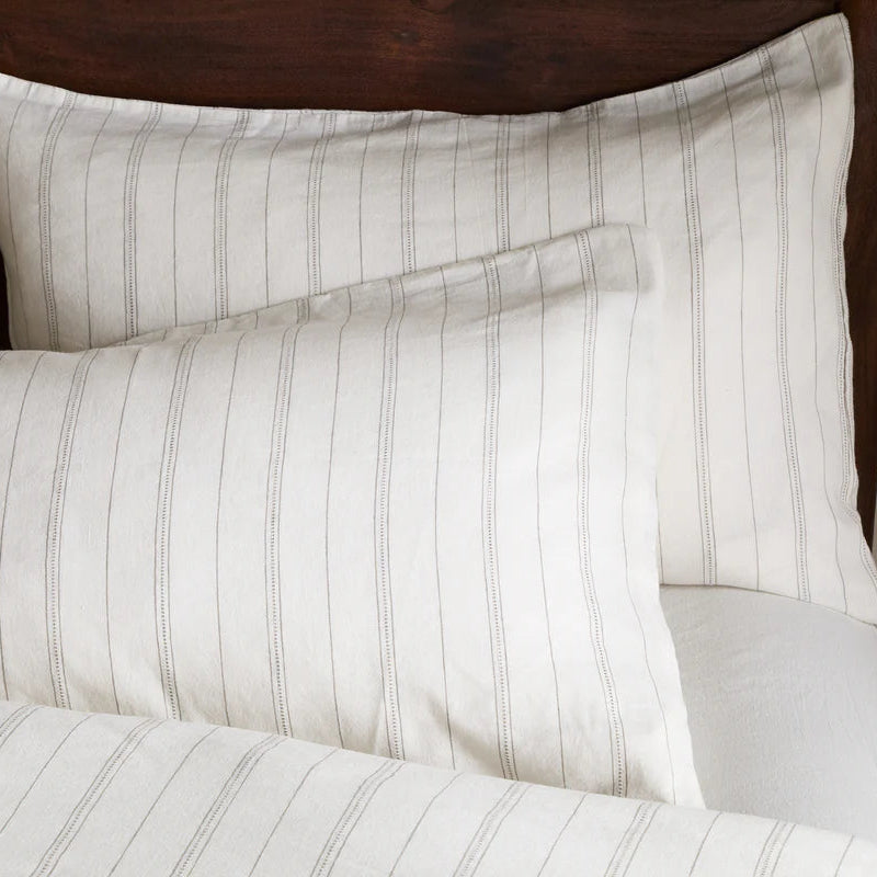 Anta Hemp and Cotton Housewife Pillowcases - Sage Green | Annie Mo's