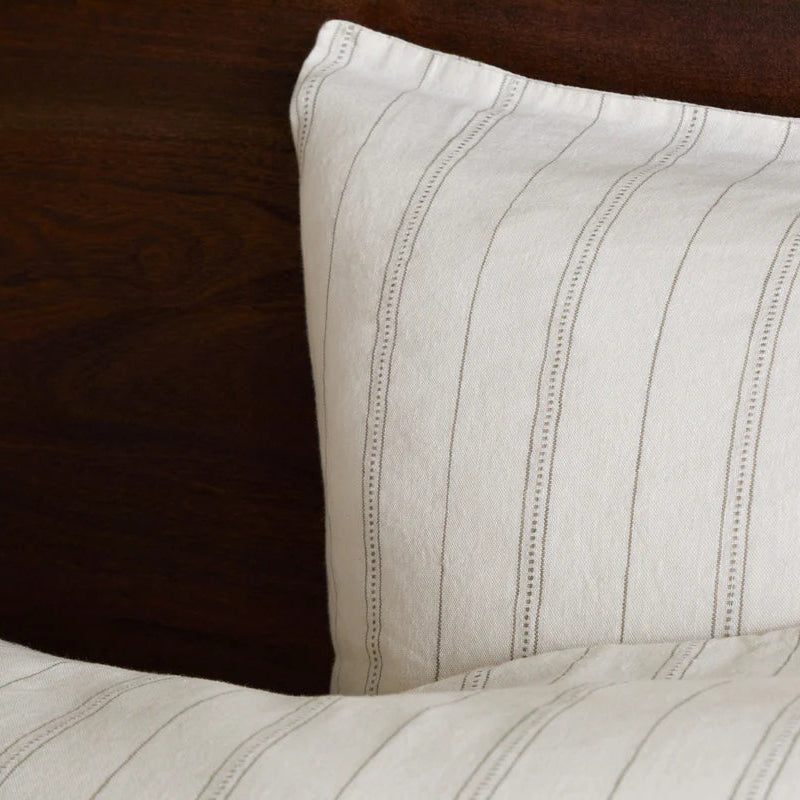 Anta Hemp and Cotton Housewife Pillowcases - Sage Green