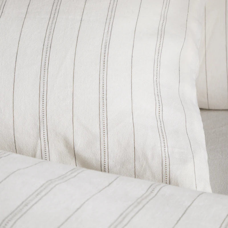 Anta Hemp and Cotton Housewife Pillowcases - Sage Green