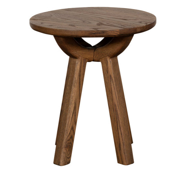 Austin Oak Round Lamp Table 45cm