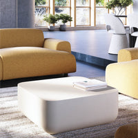 Abigail Ahern Flat Top Coffee Table (Pitted Linen) 75cm